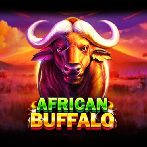 ကျွဲဂိမ်း African Buffalo Game တွင် အာဖရိကကျွဲပုံနှင့် Safari Theme ကို ဖော်ပြထားသော ပုံ